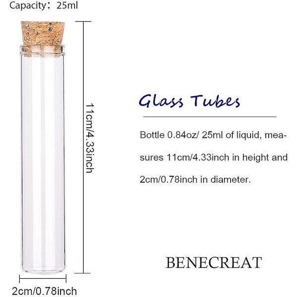30 stk. 25 ml lige mund glasflaske kork prop krydderi beholder krukker hætteglas diy håndværk køkken opbevaringsflasker