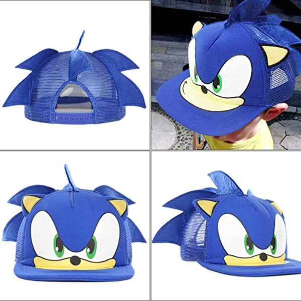 Hérisson Sonic Series animation Roleplay Justerbar baseballhat Strandfest Koncert Solhat (Voksen)