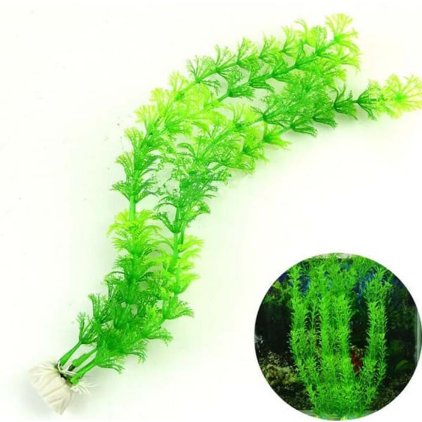 Aqua Grønn Kunstige Planter i Plast 30cm, Stil-12, Planter, 3 Pi