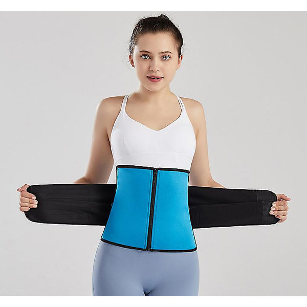 Abdominal Binder Postpartum Post-operativ Post-kirurgisk Wrap Abdomen Single Support Belt Blå S