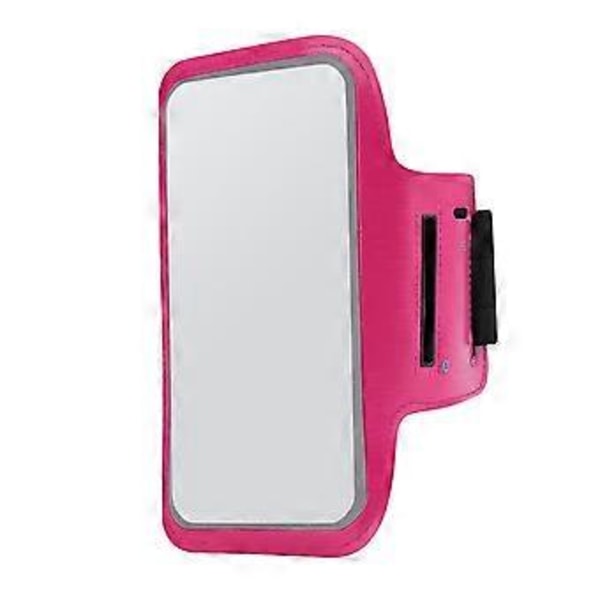 Universal Sport Vattentätt Löpning Telefon Armband Träning Mobiltelefonhållare Ficka Midjeband Armväska Träning för Alla 5,5 Tums Telefoner (rosaröd) rose red