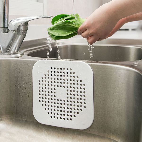 Et stykke med åtte blader blå plast vask sil hår sil sh
