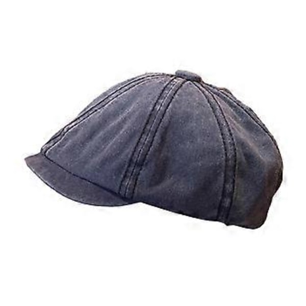 Newsboy Keps Klassisk Vinter Vår Sidpojke Hatt för Resor Utomhus Dejting (Marinblå)