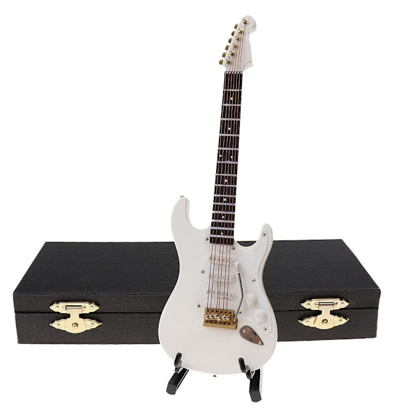Miniatyrgitarrmodell Simulering Elektrisk Gitarr Musikinstrument M