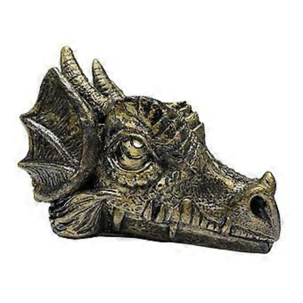Lohikäärmeen Pää Patsas Kristallipallo Teline Veistos Käsityö Koriste Feng Shui Palloteline Hyllyille Yöpöydälle Kevyt (Pronssin Värinen) Bronze Color