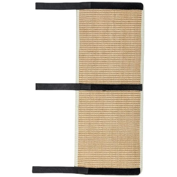 Sisal-kissanraapimattu, beige, kissanraapimattu tarranauhalla, huonekalusuoja, tuolinjalat, työpöytä