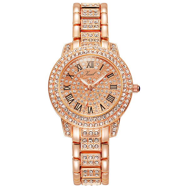 Ny damklocka diamant stålband vattentät damklocka Gypsophila