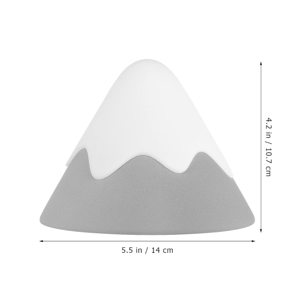 LED-yölamppu lastenhuoneeseen, pöytäyövalo, ladattava lumivuoren muotoinen lamppu, yöpöydän lamppu lapsille