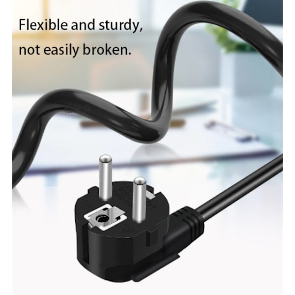 1 st Powerkabel Strömkabel Nätkabel Skyddskontakt F-typ