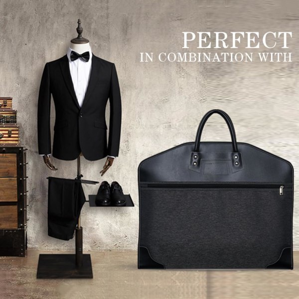 100 x 60 cm,Black Clothes Covers 39 Inch Suit Carrier Waterproof