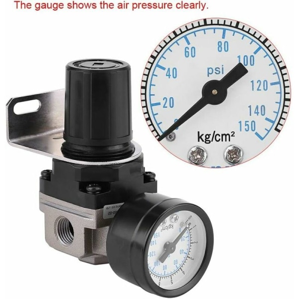 1 stk. lufttryksregulator, AR2000-02 G1 / 4 kompressor til