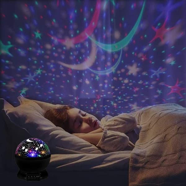 Fantastisk stjernehimmel lys-farverig nattelys LED-
