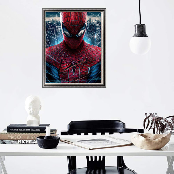 5D Diamantmålning Marvel Spider-Man DIY Full Diamond Dekoration