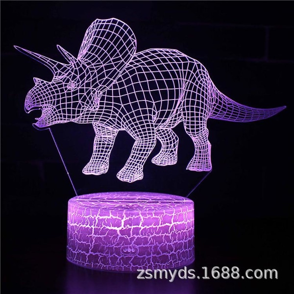 3D Dinosaur LED nattlys - Forskjellige mønstre og 7 farger med fjernkontroll - Beste gave til barn, jenter og gutter (38)