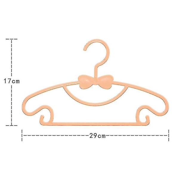 10pcs Set Children&#39;s Bow Hanger Home Baby Clothes Hanger Plastic Clothes Hanger Easy To Use