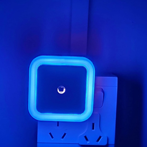 LED Nattljus Plug-In Nattljus Blått ljus med 0,5W Smart Li