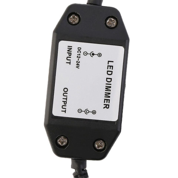 12v DC 0-100% PWM Manuell Vred Knapp Dimmer Styrenhet för LED-remsa