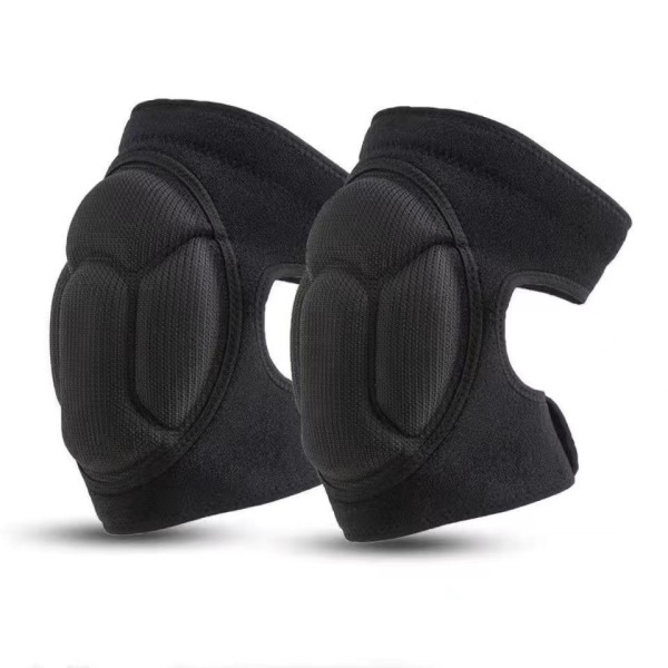 1 Pair（M）Black Work Knee Pads, Black Protective Garden Knee Pads