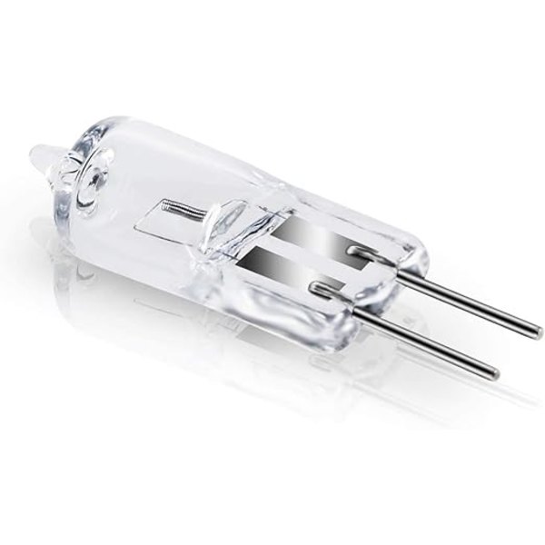 G4 Halogenpærer  G4 Halogen Pin Base Lampe 12V 20W  2800K Varm Hvit Dimbar G4 Transparent Kapsel Lampe Pakke med 10 [Energiklasse C]