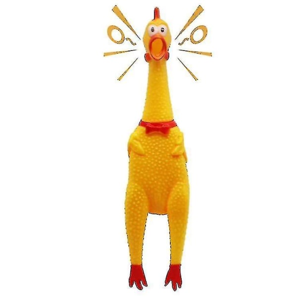 Screaming Chicken Toy Rubber Squawking Chicken