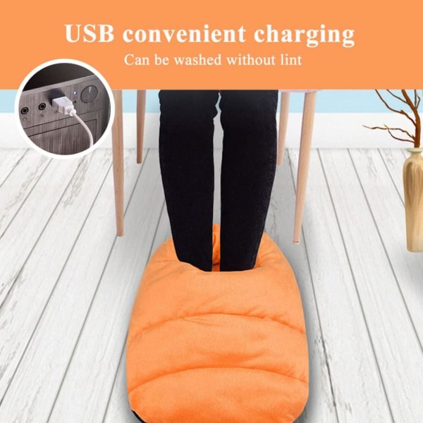 Elektrisk fotvarmer Elektrisk oppvarmet skotøffel fotvarmer Usb elektrisk