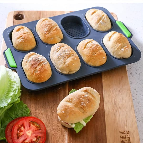 Baguette-silikonimuotti, silikoninen leipämuotti, leivänrapea-alusta, Ba