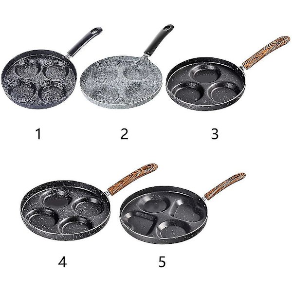 Ägg stekpanna. 3/4 kopp äggkokare stekpanna non-stick aluminiumlegering multiägg