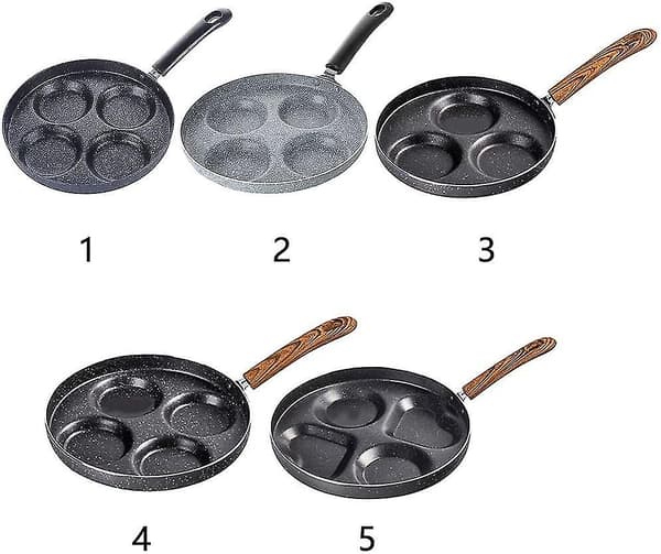 Egg stekepanne. 3/4 kopp eggkoker stekepanne non-stick aluminiumlegering multi egg