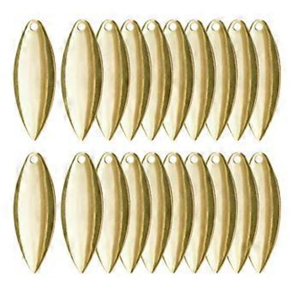 Fiskeskje Spinner - Spinner Fiskeskjeer for Slukfremstilling Fiskeutstyr DIY Fisketilbehør 20 STK (GoldC) Gold C