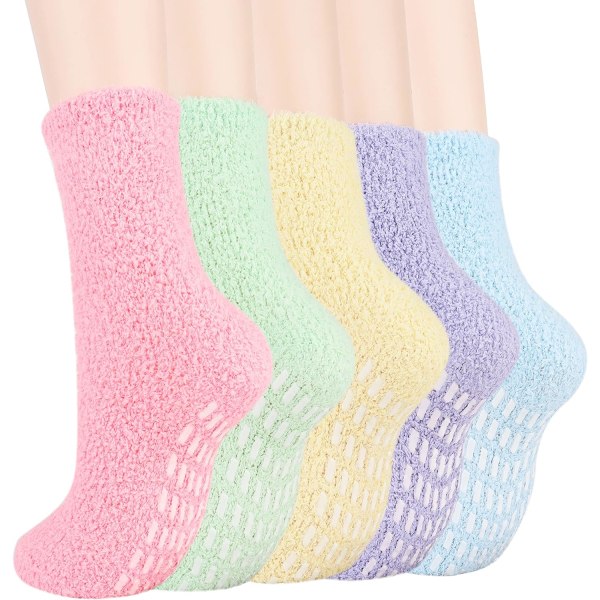 Antislip Sokker til Kvinder Varme Sokker til Kvinder Termisk Fleece Vintervarme