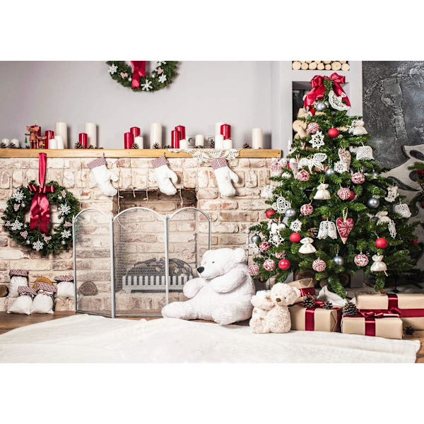 180*230cm Julefotografering Bakgrunn Julegave Fi