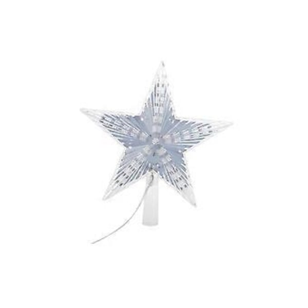 Joulukuusen latvatähti valolla, juhlakoriste sisätilojen somistukseen, joulukuusen koriste, joululahja White 20cm
