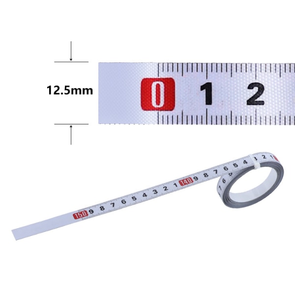 1pc Sticky Scale Steel Ruler, Miter Saw, Self Adhesive Tape, Metr