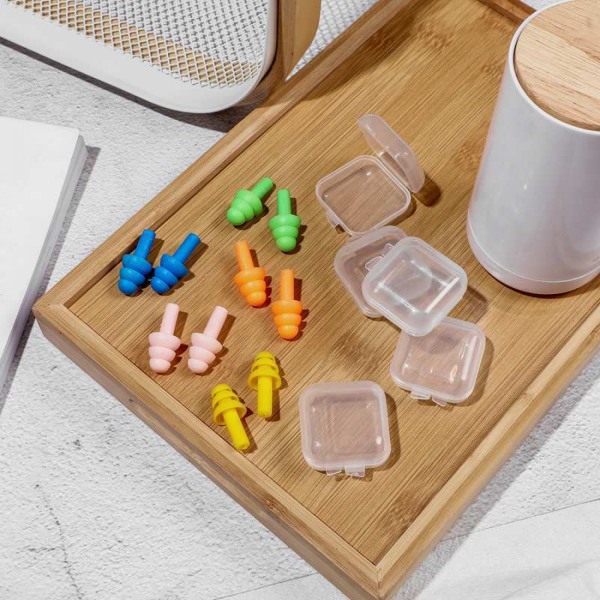 Earplugs Reusable Silicone Comfortable 11pairs