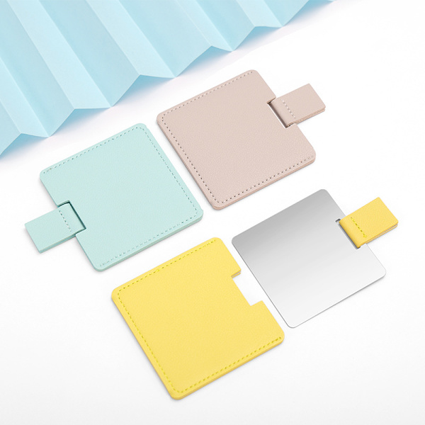 Petit miroir ultra fin - Noir, acier inoxydable incassable avec é
