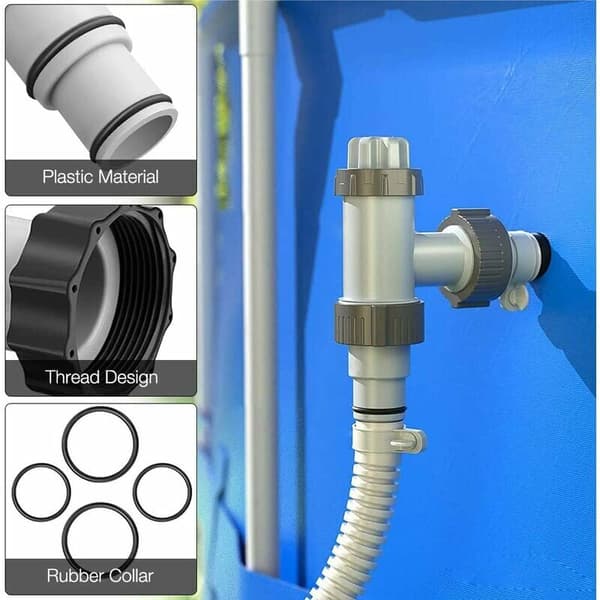 4-delad slangadapter för pool, poolkoppling, Int