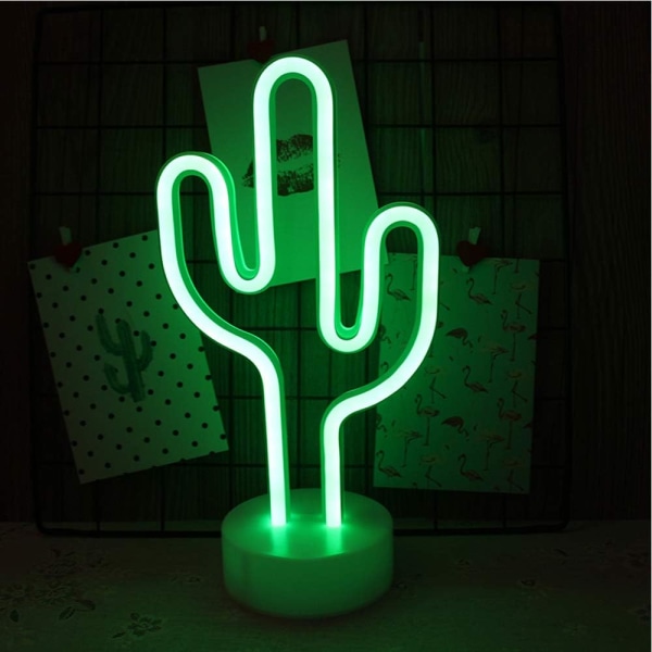 Cactus Neon LED Wall Decoration USB/Neon Battery Powered Christma