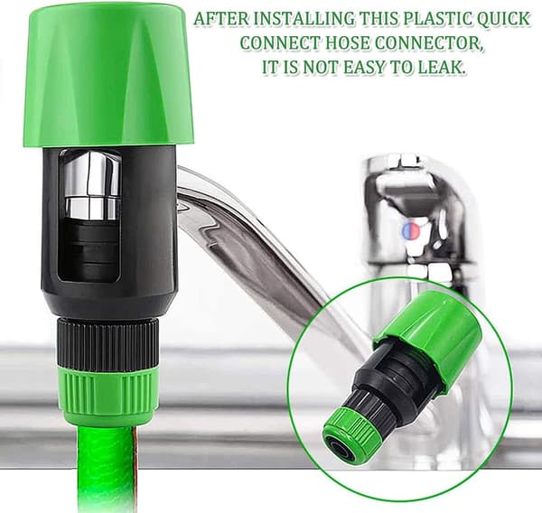 Universal kranadapter, 2 stk krantilkobling, justerbar plast