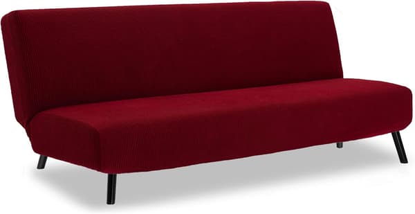 Armløst Sofatrekk, Sammenleggbar Sovesofa Stretch Sofatrekk 3-seters P
