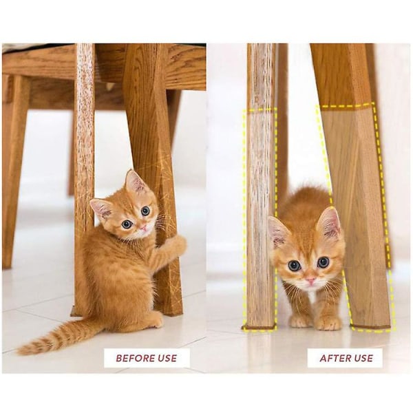 4 st Anti-Cat Scratch Furniture Protector, Soffa Skydd Från Husdjur Katt Scratch Avskräckande Tejp, 30*45cm（LL）