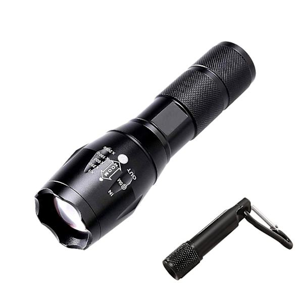 1 stk. Mini lommelykt, LED-lys superlys lommelykt, mini bærbar, uttrekkbar zoom, egnet for utendørs camping