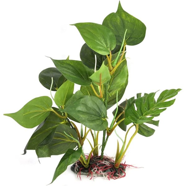 Kunstig plastplante for akvarium - Realistisk dekorasjon for akvarium