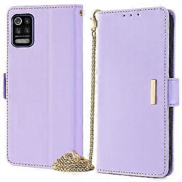 Plånboksfodral för LG K52 RFID-skydd PU Läder Crossbody Telefonfodral Style F