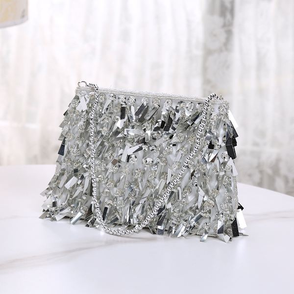 (Farget) Dame Sequin Sequin Håndvesker Kvelds Clutches