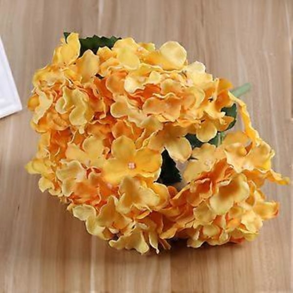 Realistiske Hortensiablomster for Bryllups- og Arrangementaksenter orange