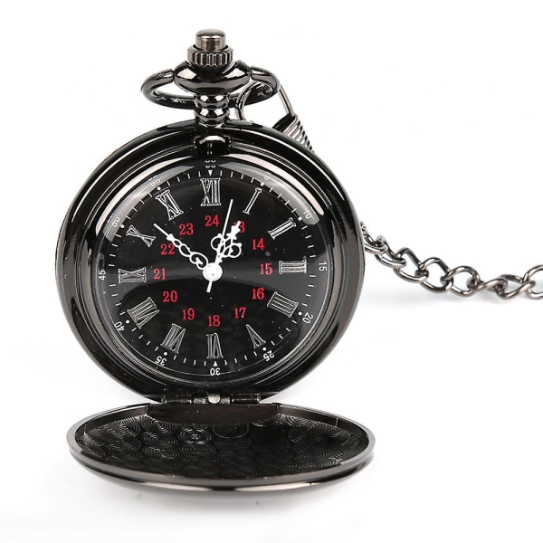 Dubbelsidig glänsande watch för män med kedja Dam Quartz Sofistikerad
