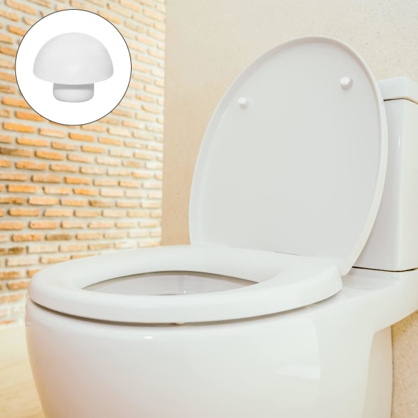 (Hvit) Toalett WC Sete Buffer Sett Toalettsete Bumper Støydemper