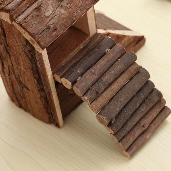 Naturligt boende hus Bjork, 17 × 20 × 16 cm, för gnagare