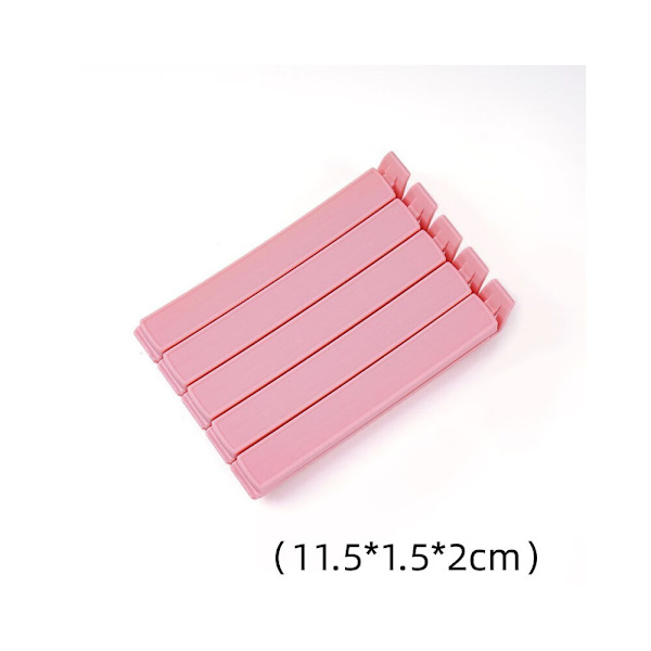 En uppsättning med 5 st röda bärbara minitejpförslutare, 11,5 cm × 1,5 cm × 2 cm fo