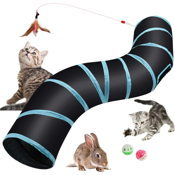 Kattunnel Katt Leksak, Kattunnel, Kanintunnel, S-Tunnel Katt Spel, Fo